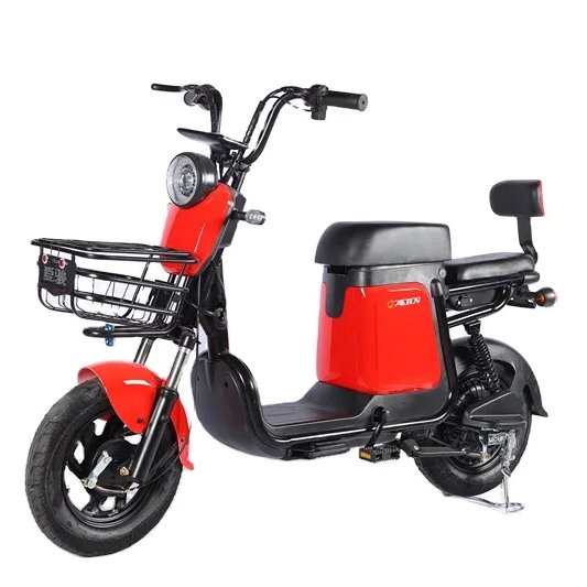 Wholesale Cheap Two Seat Electric Bike Bicycles Drum Brake Electric Scooter with Two Seat for Adult